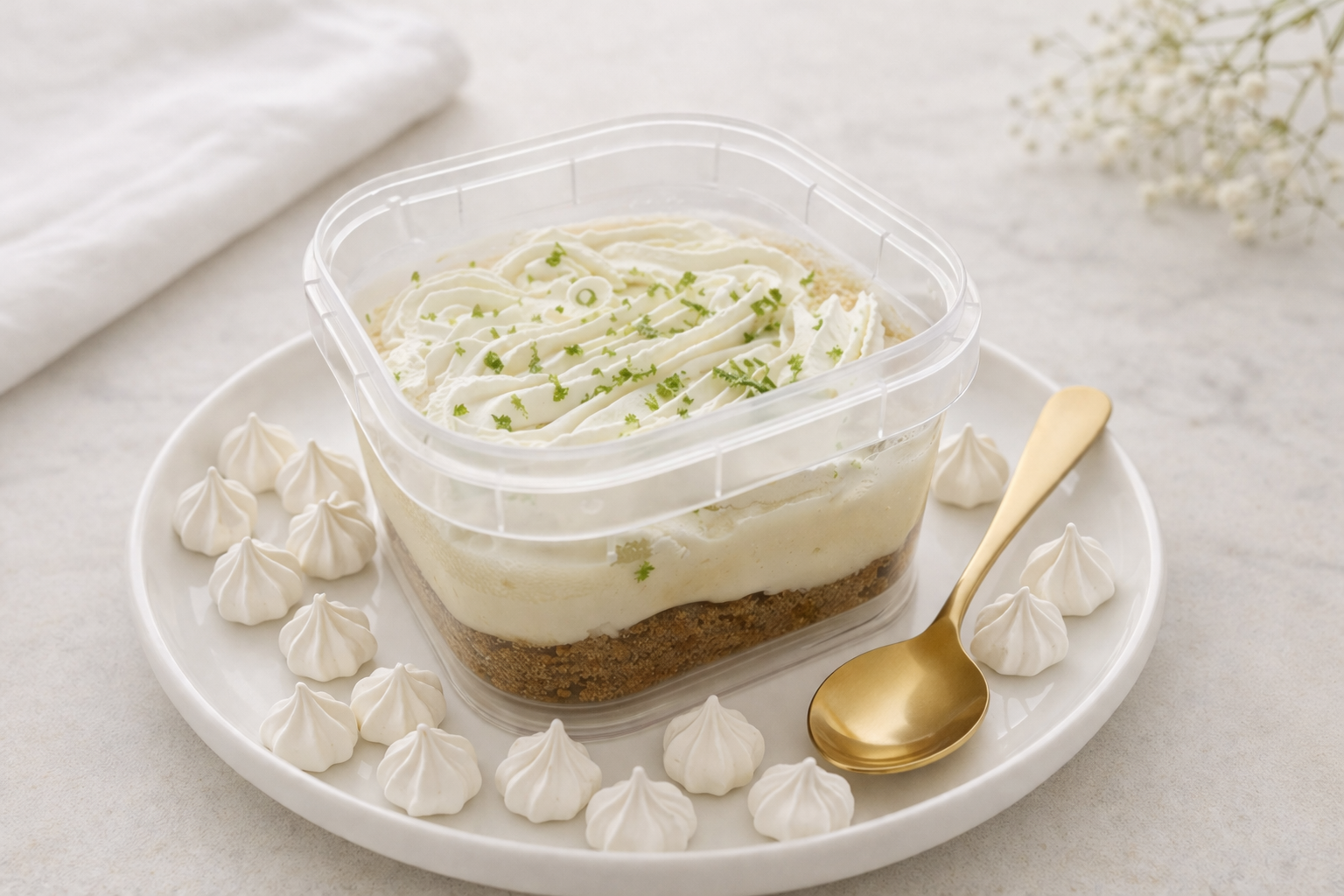 Mousse de Limão com Suspiros - Leve & Refrescante
