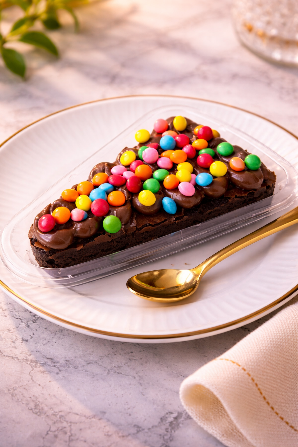 Brownie Explosão de Brigadeiro com Disquetes